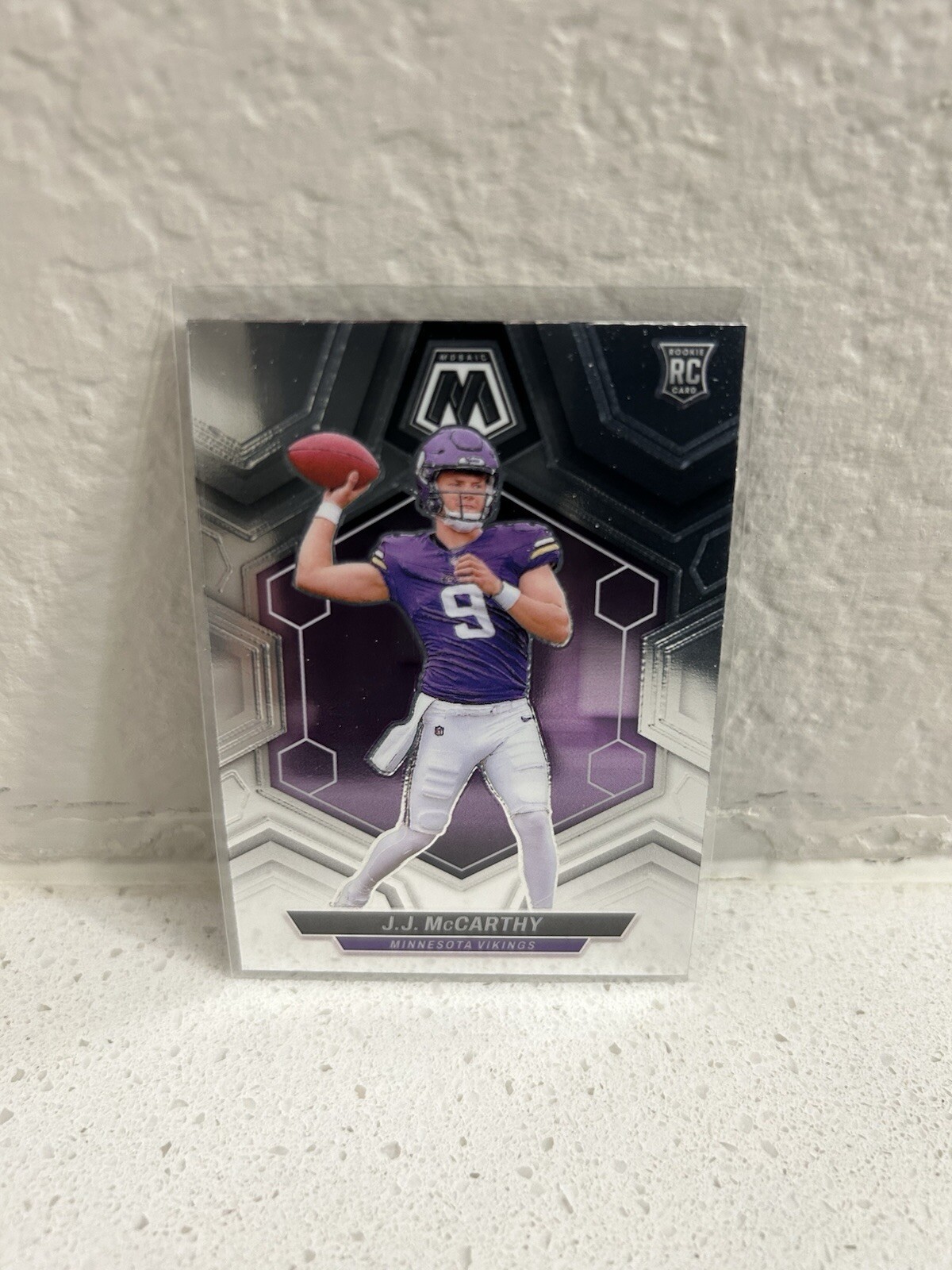 2024 NFL Mosaic J.J. McCarthy Rookie Base #310 Minnesota Vikings