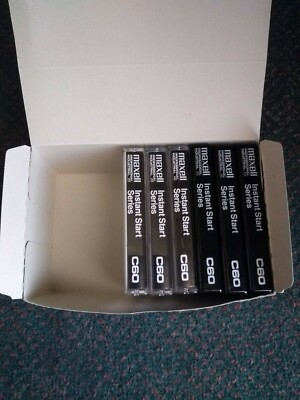 6 Maxwell Professional Industrial C60 Recordable Audio Cassette Tapes