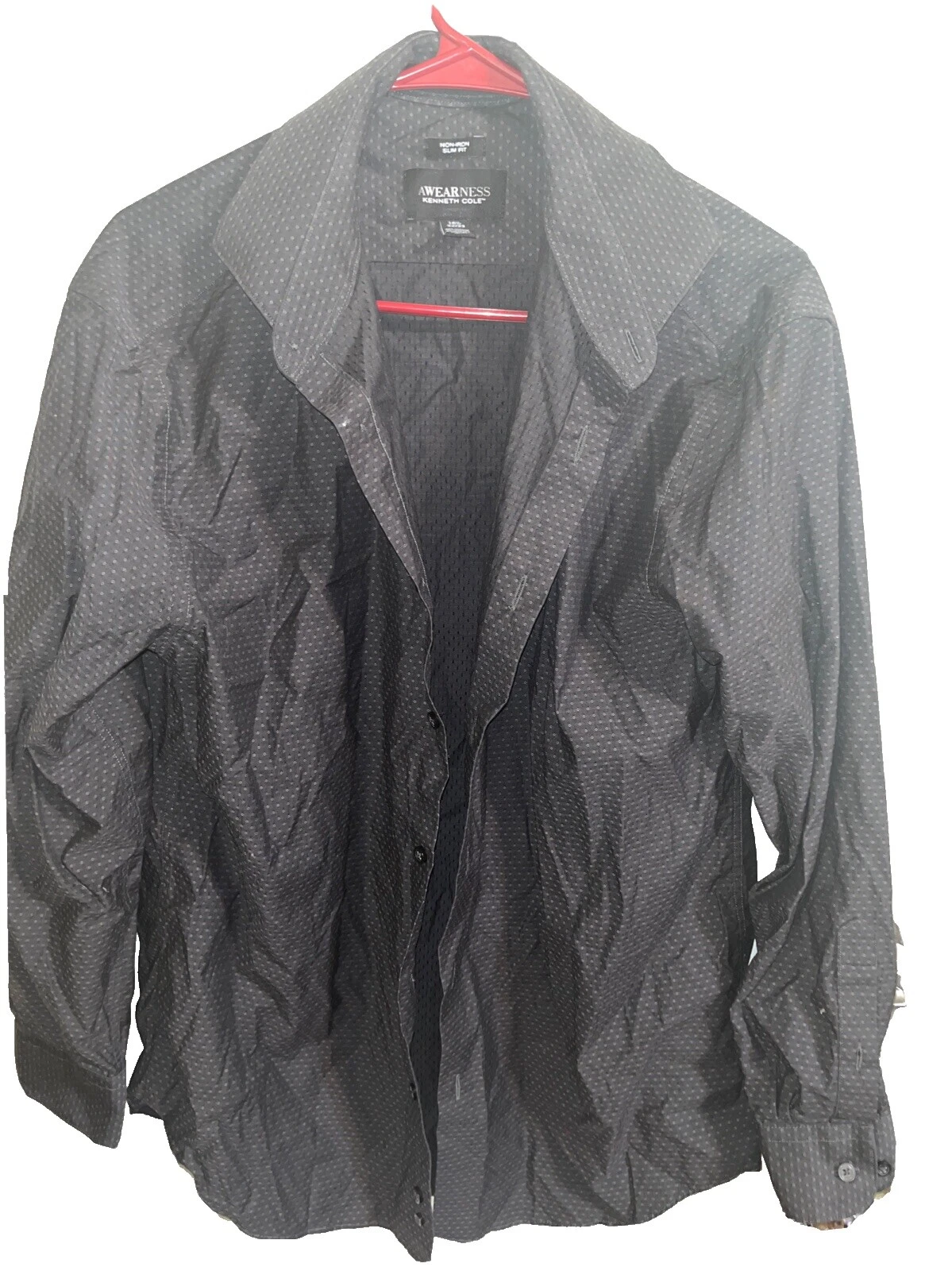 Mezcla de algodón Kenneth Cole geométrico Camisas de vestir para hombres