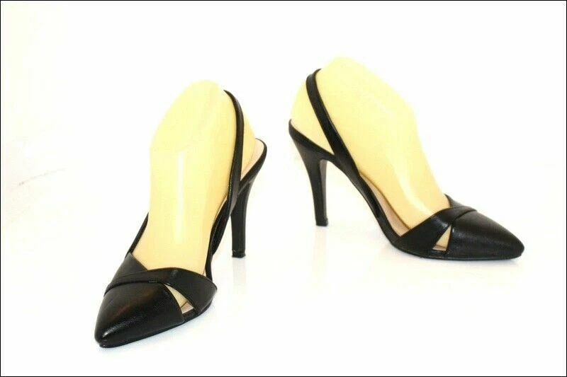 Escarpins Ouverts QUEEN VIVI Simili Cuir Noir T 38 TTBE eBay