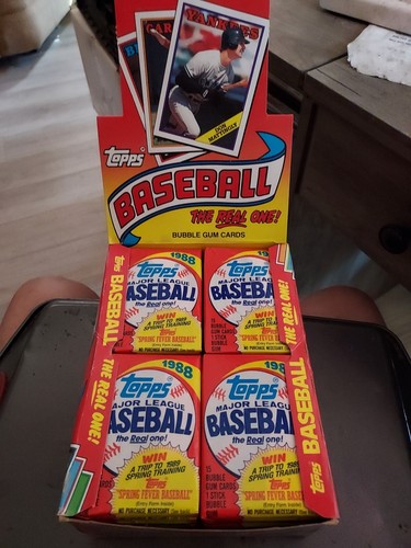 1988 TOPPS BASEBALL WAX BOX 36 PACKS 15 CARDS PER PACK BRAND NEW