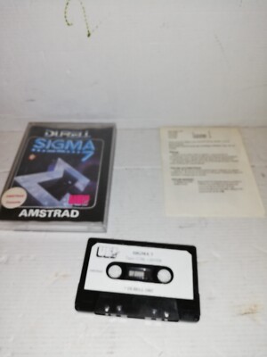 Jeu Cassette Sigma 7 Ubisoft Amstrad Cpc 464/664/6128 Complet Avec