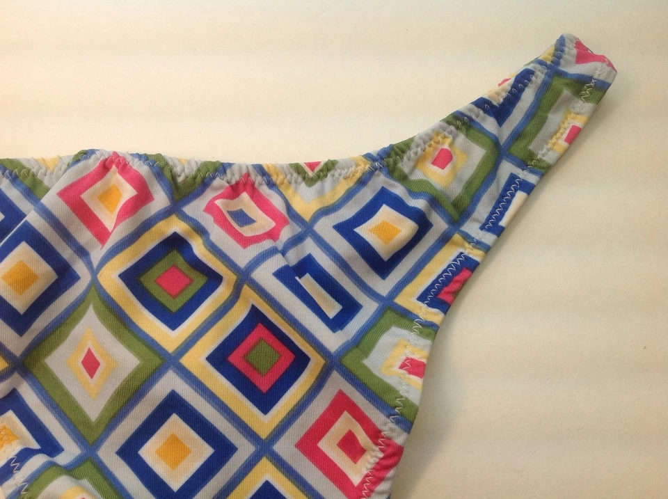 Mujer Bragas, Tanga Talla L/7 Grande Multicolor Sedoso Brillante Cuadros Suave Foto 4 de 4