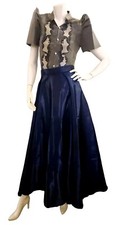 Filipiniana Embroidered Set Blouse/Top  Skirt Sz Small/S Traditional