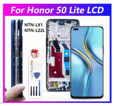 For Huawei Honor 50 Lite LCD Display with Touch Screen Digitizer Assembly+Frame