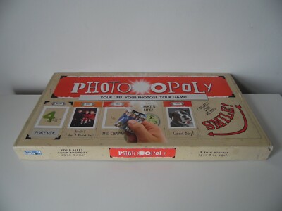 Seltenes FotoOPoly Dein Leben Deine Fotos Brettspiel Familie Monopoly Kreativ Spaß 