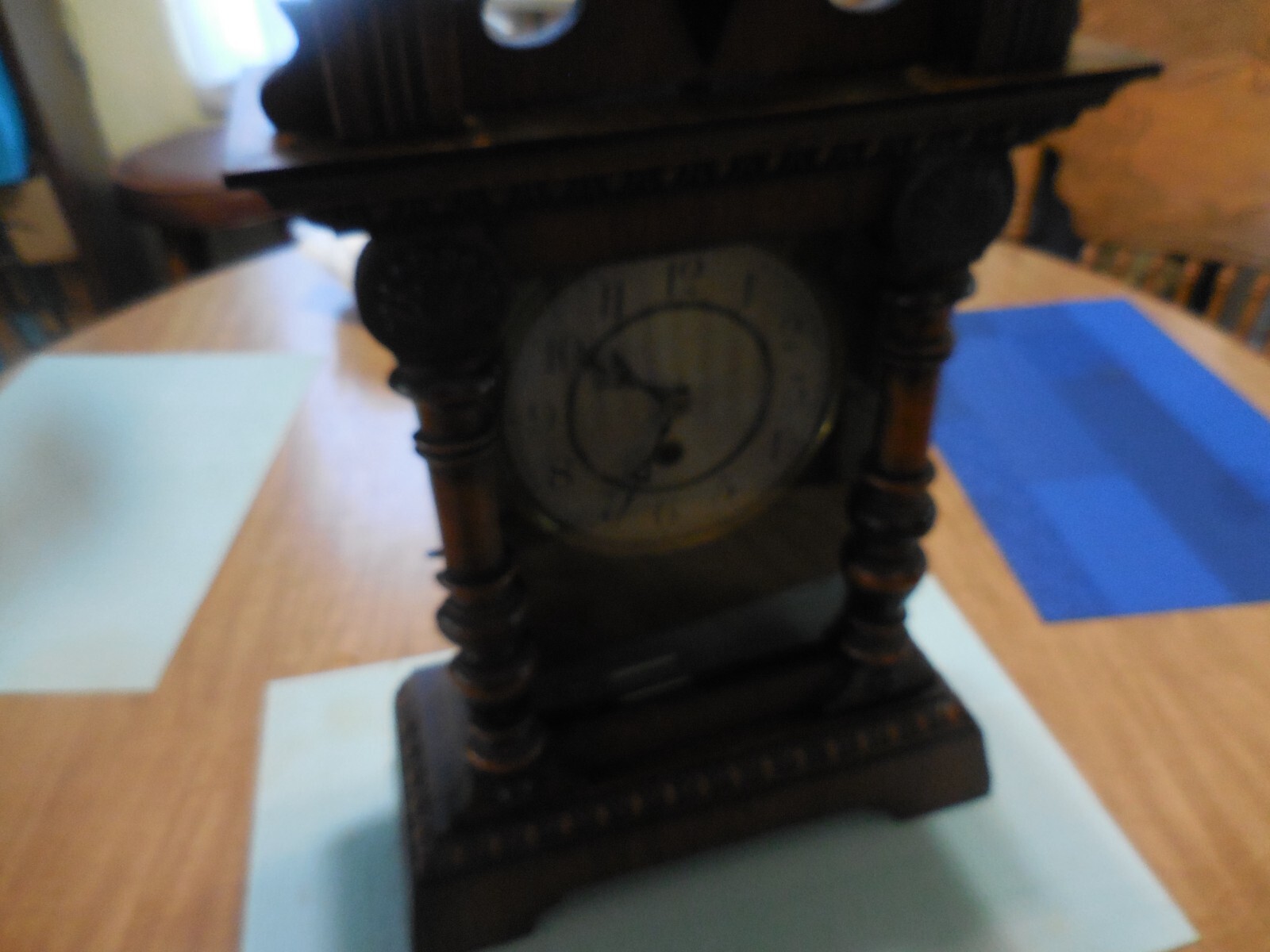 Antique Vienna 45hour Mercury Pendulum shelf Clock made in Germany