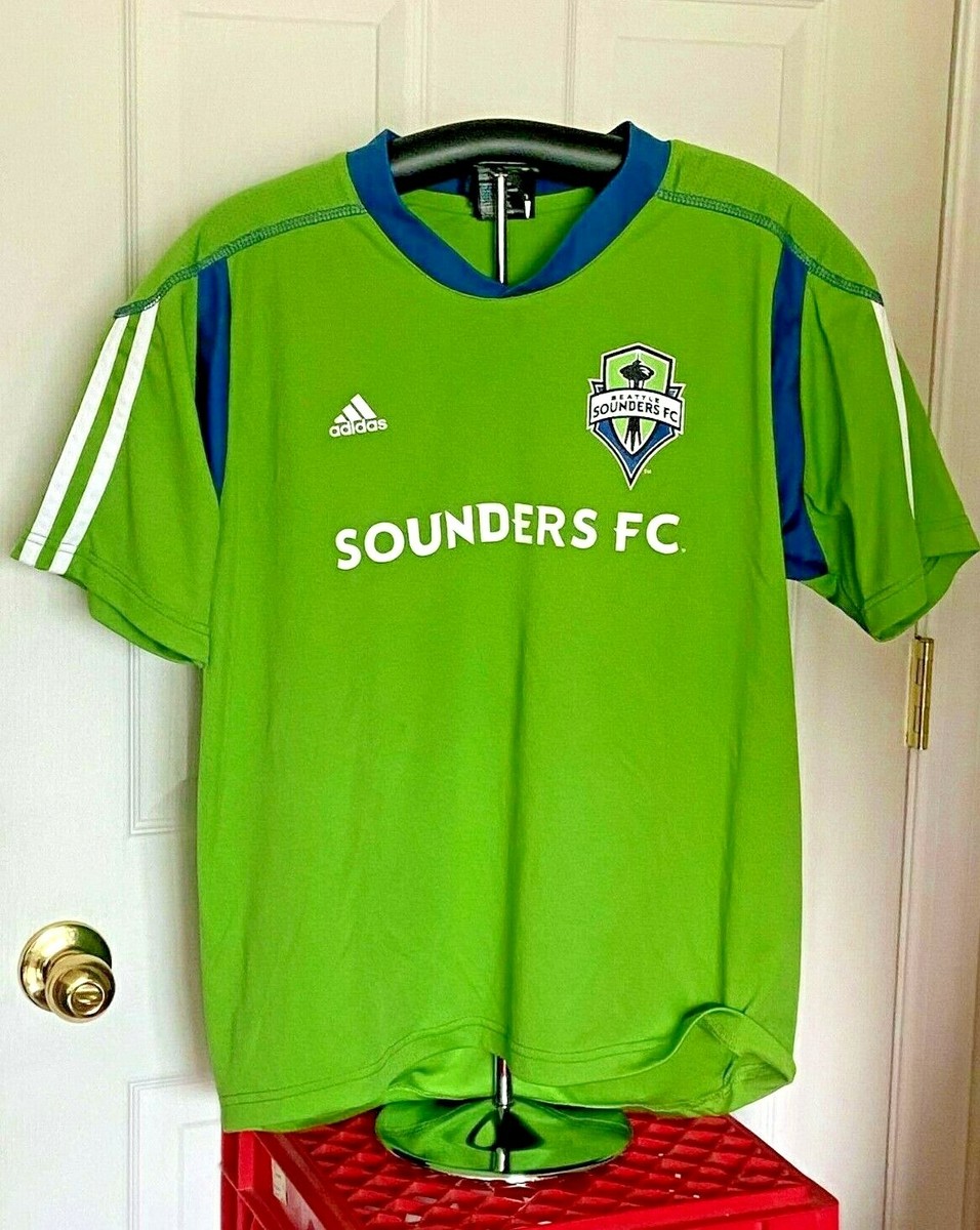 Seattle Sounders FC MLS Adidas Youth Size Large Soccer Football Jersey Used