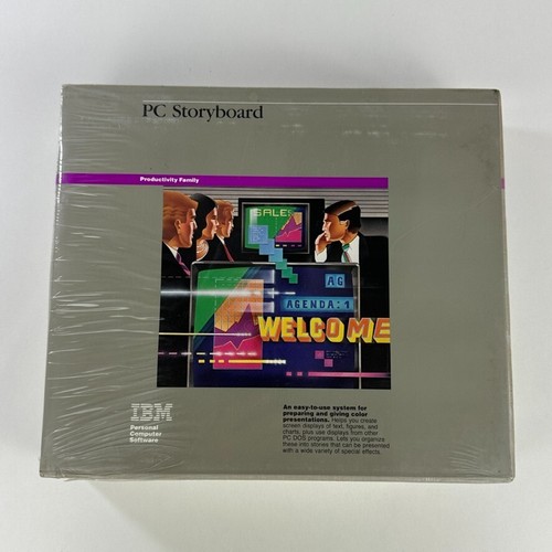 IBM PC Storyboard for Personal Computer Software DOS Factory Sealed - 第 1/12 張圖片