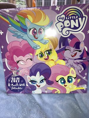 My Little Pony 2021 16 Month Wall Calendar 10''X10'' brand new sealed
