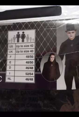 Black Vest Gothic Vampire Count Halloween Adult Costume Cosplay Standard Sz NEW - Picture 7 of 11