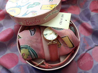 1994 Fossil Ltd Edition Barbie Watch with COA and Scarf made  display picture 2