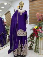 Wedding Look Chinnon Silk Top And Palazzo With Stylish Dupatta For Women