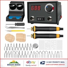 Pyrography Wood Burning Pen Set with 30 Tips and Temperature Adjustable Features