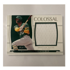 Panini National Treasures Colossal Materials Cristian Pache Oakland #CLM-CP /99