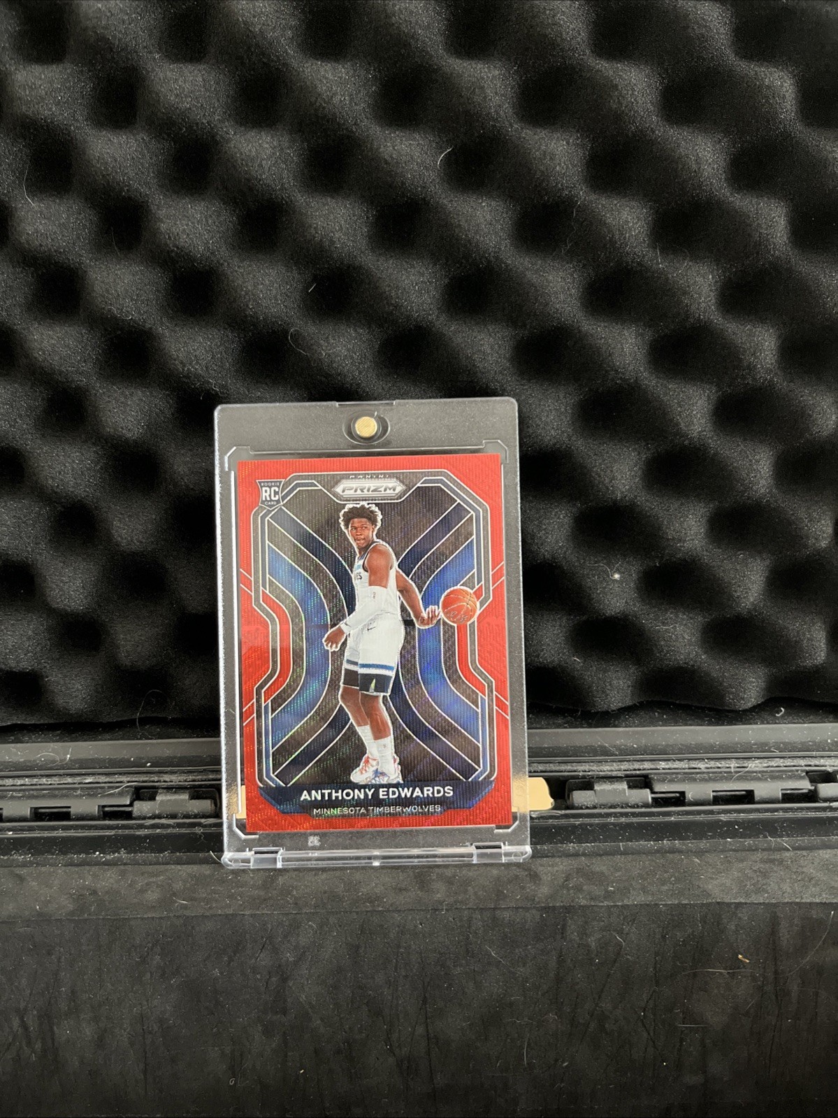 2020-21 Panini Prizm - Anthony Edwards #258 Ruby Wave Prizm (RC)