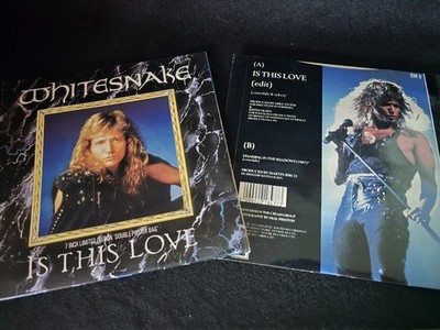 Whitesnake Is This Love 7'' Single - 1987 UK Release w/ Poster Sleeve