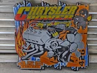 VINTAGE CHRYSLER 426 HEMI GIANT HEAVY PORCELAIN SIGN 30"