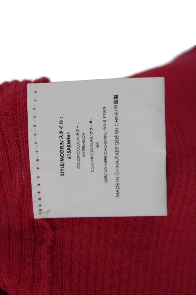 Michael Kors 女式羊绒长袖针织毛衣粉色 L 码 — 第 4/4 张图片