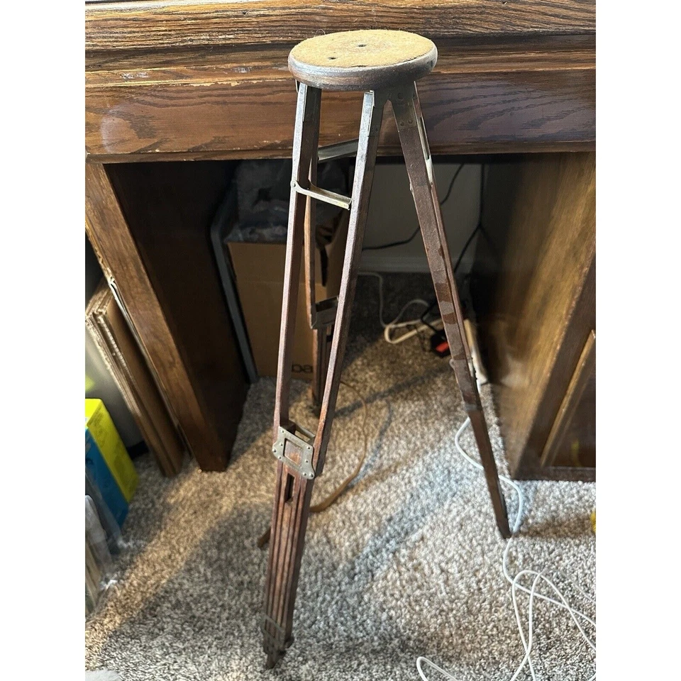 Антикварный деревянный штатив 1903 Folmer & Schwing Eastman Kodak No 1 сломанная нога - Изображение 2 из 4