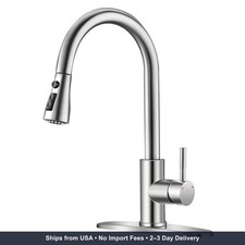 Brushed Nickel Kitchen Faucets With Pull Down Sprayer Kitchen Sink Faucet