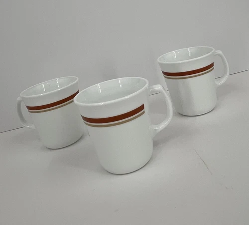 Vintage Corning Ware Coffee Cups Mugs 8 oz Obsolete Pattern USA