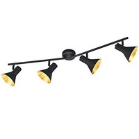 RL Live Your Light Reality Leuchten R80164002 Spotleuchte, Metall, Schwarz/Gold