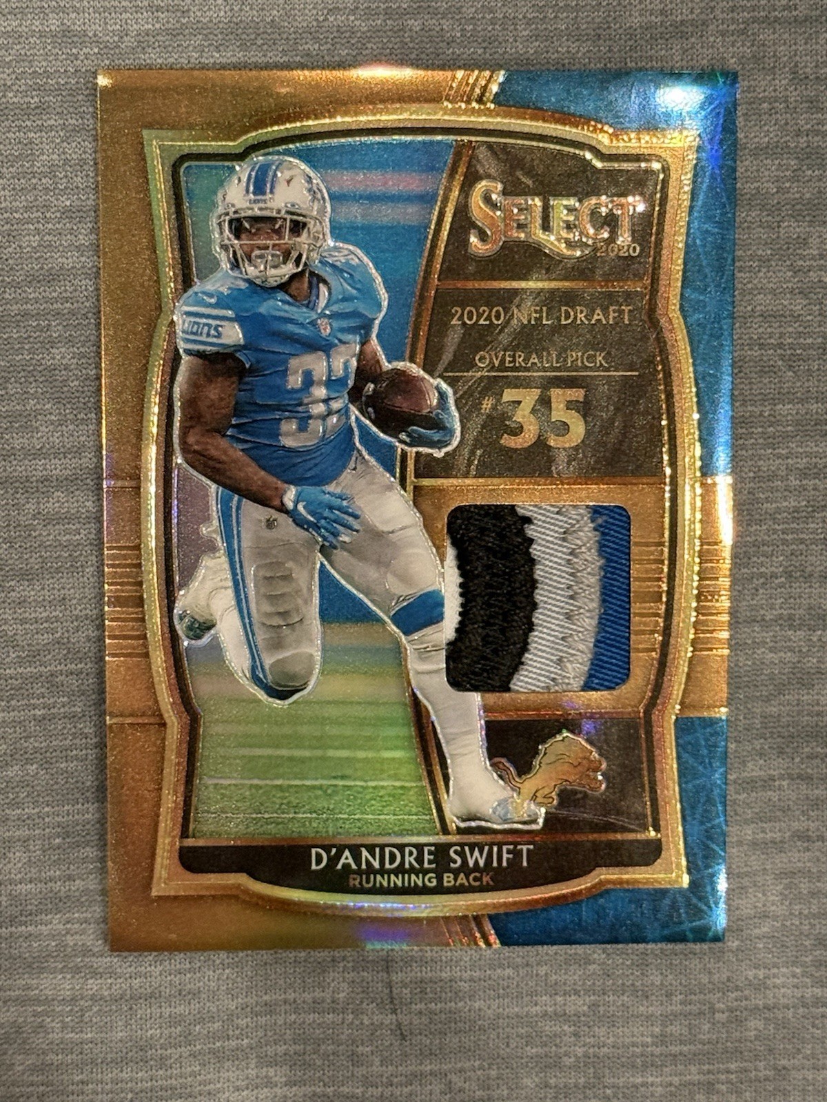 Panini 2020 Select Draft Selections D'Andre Swift Red Detroit Lions 4Clr /49