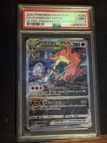 Pokémon TCG Charizard VSTAR SWSH262 Holo Black Star Promo PSA 9