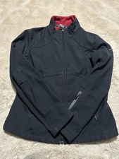 Vintage Y2K Nike Jacket Boys Size XL 12-14 Black Full Zip Soft Shell Fleece