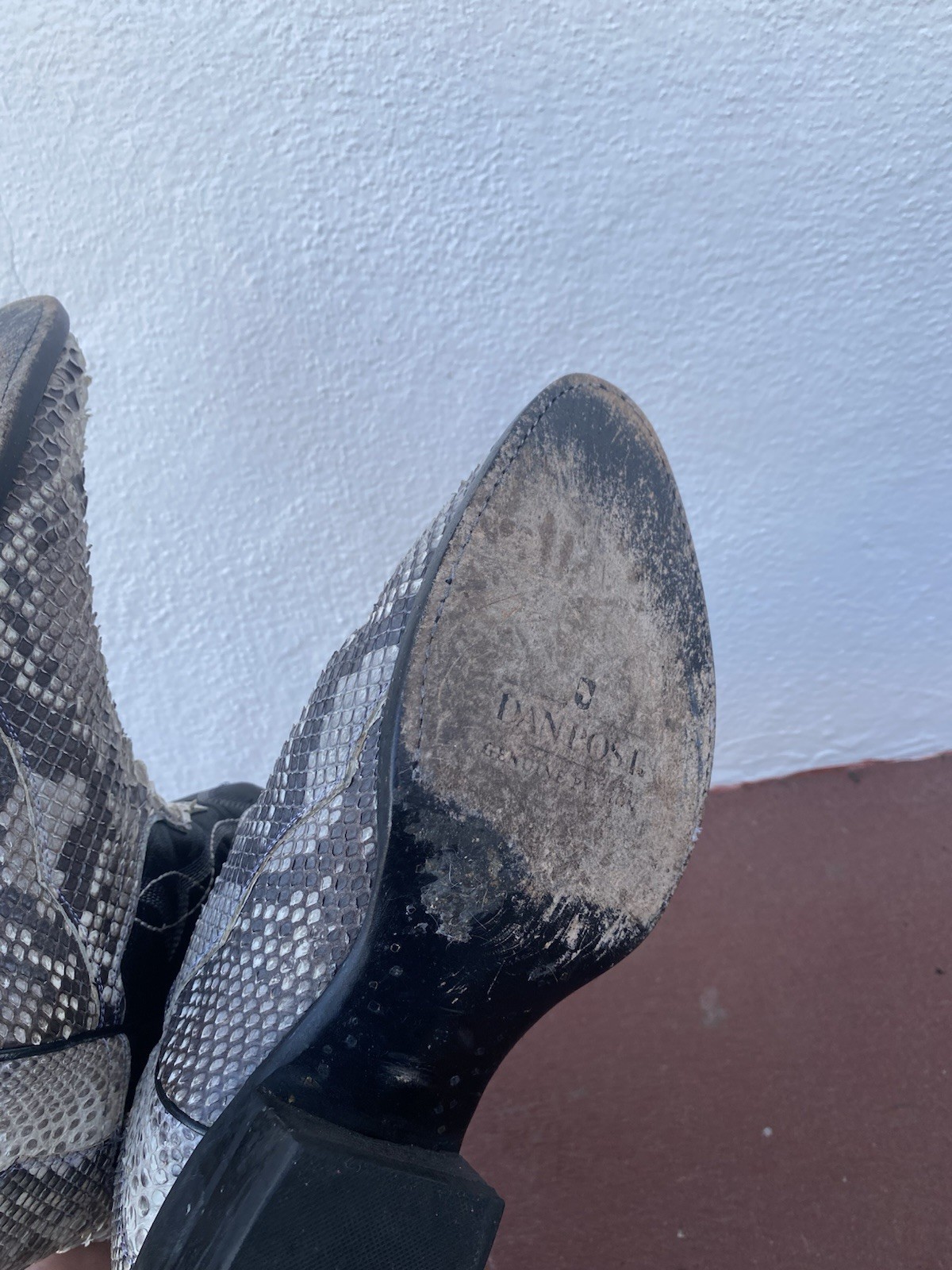 Dan Post Python Boots Genuine Men Size 10.5D - image 9