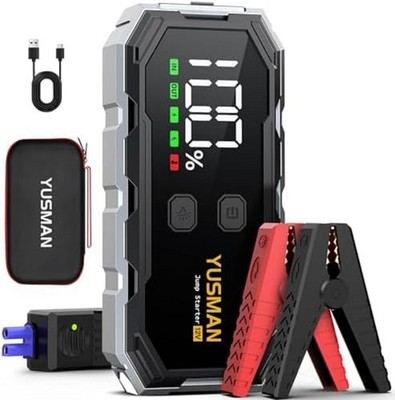 8000AMPS POWER Heavy Duty Truck Battery Booster Pack Jump Starter Box Portable