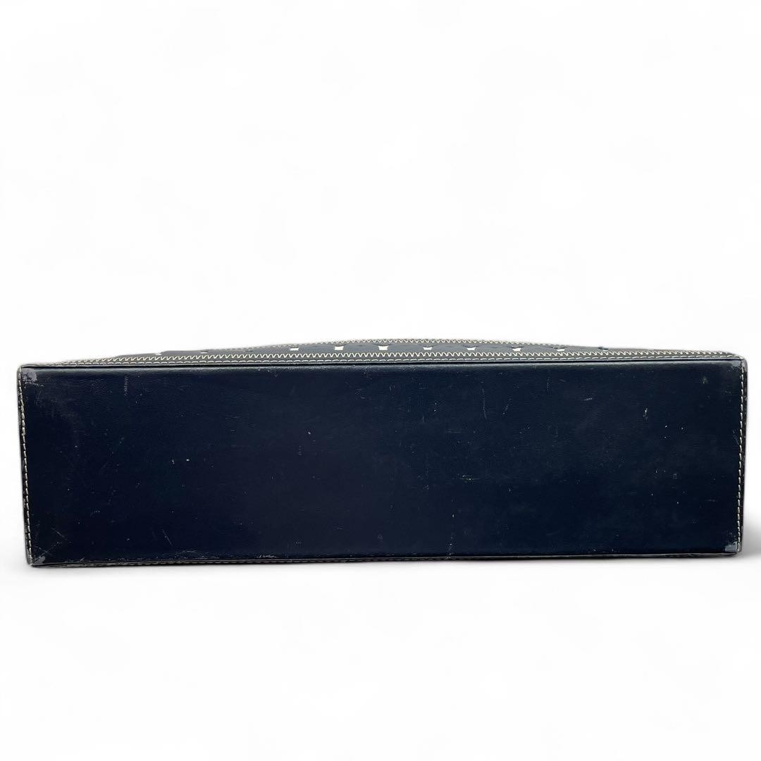 Borsa a tracolla Yves Saint Laurent YSL YCutout pelle blu navy autentica F0605440