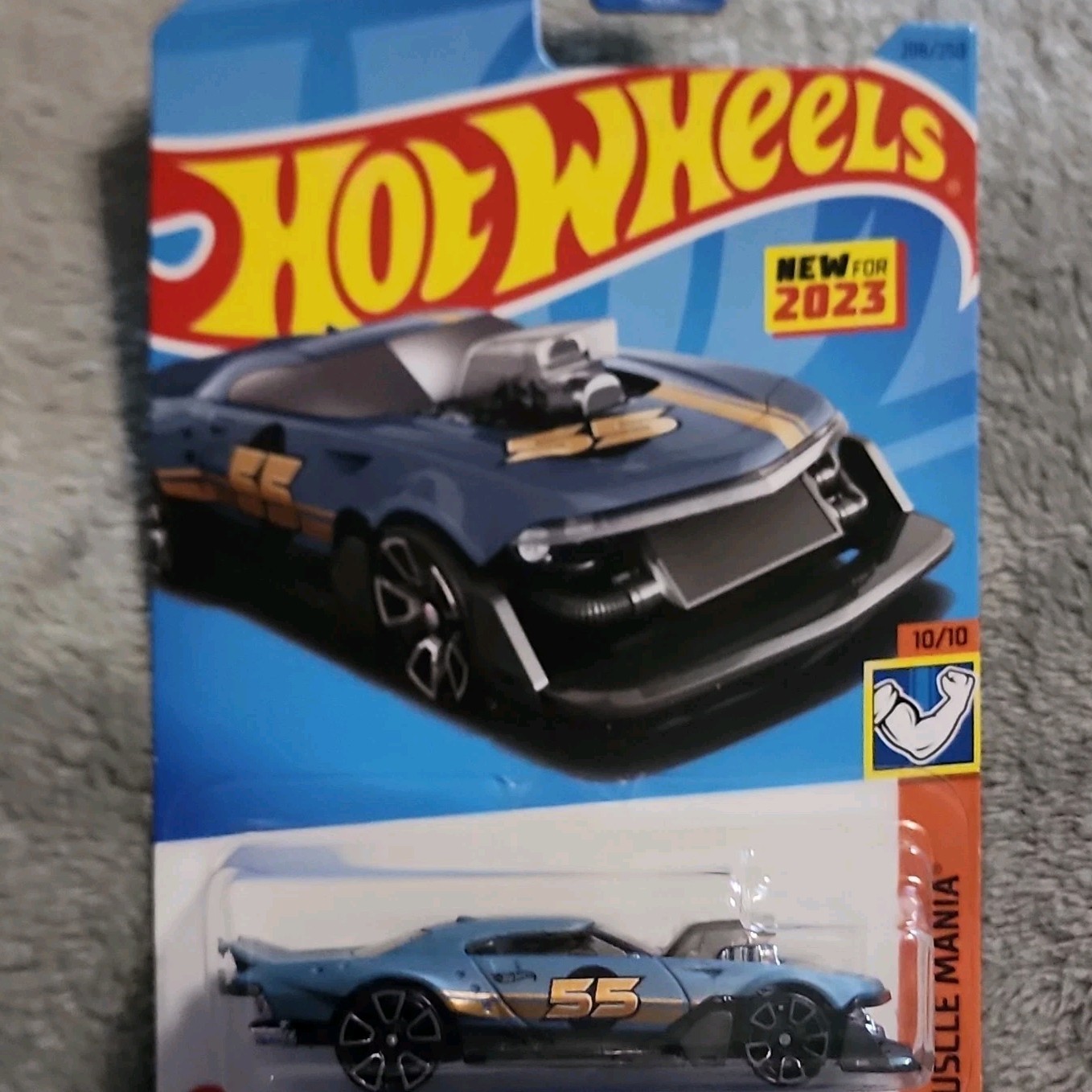 hot wheels mod speeder muscle mania 2023 1:64 blue diecast car special edition