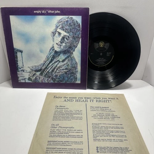 ELTON JOHN ~ EMPTY SKY LP VINYL 1969 “UK”DJMS.403 1ST PRESS  EX / VG+