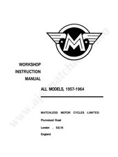 MANUEL REVUE ATELIER RÉPARATION PDF  MATCHLESS 1957 1964 Manual de reparatie