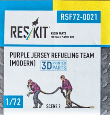 ResKit RSF72-0021 - 1:72 Purple Jersey Refuling Team, Scene 2, Resin 3d Druck
