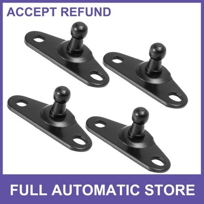 4pcs 10mm Auto Ball Studs Mounting Brackets Black Custom for Gas Struts Shocks