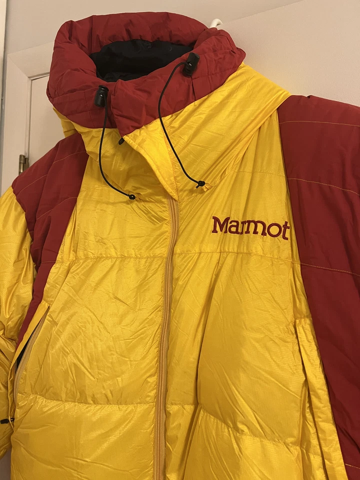 Traje de plumón Marmot 8000M amarillo/rojo expedición talla grande Foto 2 de 4
