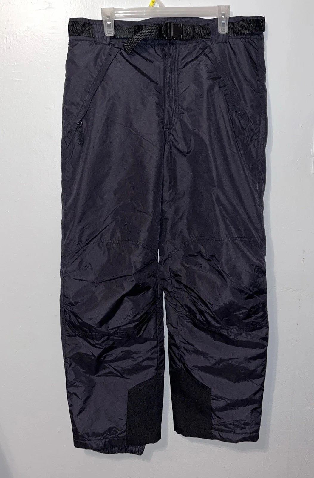 Columbia Mens Black Snow Pants Size L With Belt