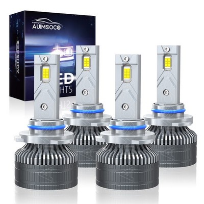 4x 9005 9006 LED Headlights Kit High Low Beam Bulbs 200W 10000K 40000LM CANBUS