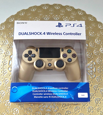 Original Sony DualShock4 PlayStation4 PS 4 Controller in Gold neu / unbenutzt