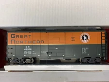 LGB G GAUGE #45916 GREAT NORTHERN BOX CAR METAL WHEELS KNUCKLE COUPLER FREE SHIP