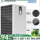 200W Watt Solar Panel 12V Mono Home Off Gird Battery Charger Power RV Boat 9BB