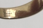 Vintage 14K Gold 3 Diamond Ring sz 9 Wedding Gypsy Band 5.75g — photo 8