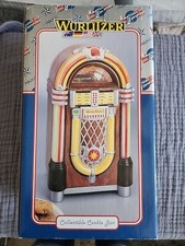 Vintage 1998 Enesco Rare Wind-Up Wurlitzer Jukebox Rock Around the Clock NEW