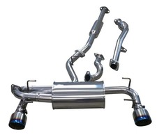 CAT BACK EXHAUST & FRONT PIPE+ OVER PIPE FOR TOYOTA 86/ SUBARU BRZ TITANIUM TIPS