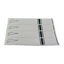 12 Pack 7" Arrow Wraps: Black & White Flaming Skull w/ Stripes: Vinyl Stickers