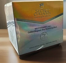 Secret Collagen  Multi Vitamin E A & C Golden Magnetic Mud Mask NEW SEALED $159