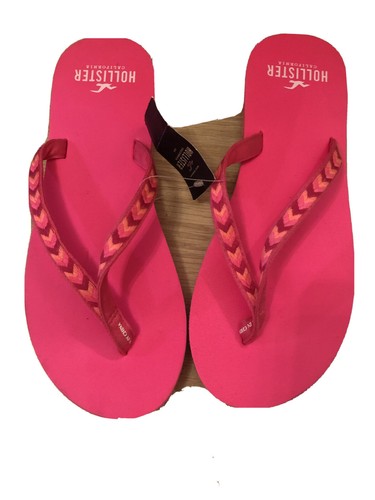 ETIQUETAS** Chanclas Hollister eléctricas rosa en talla XS (Reino 4/6) | eBay